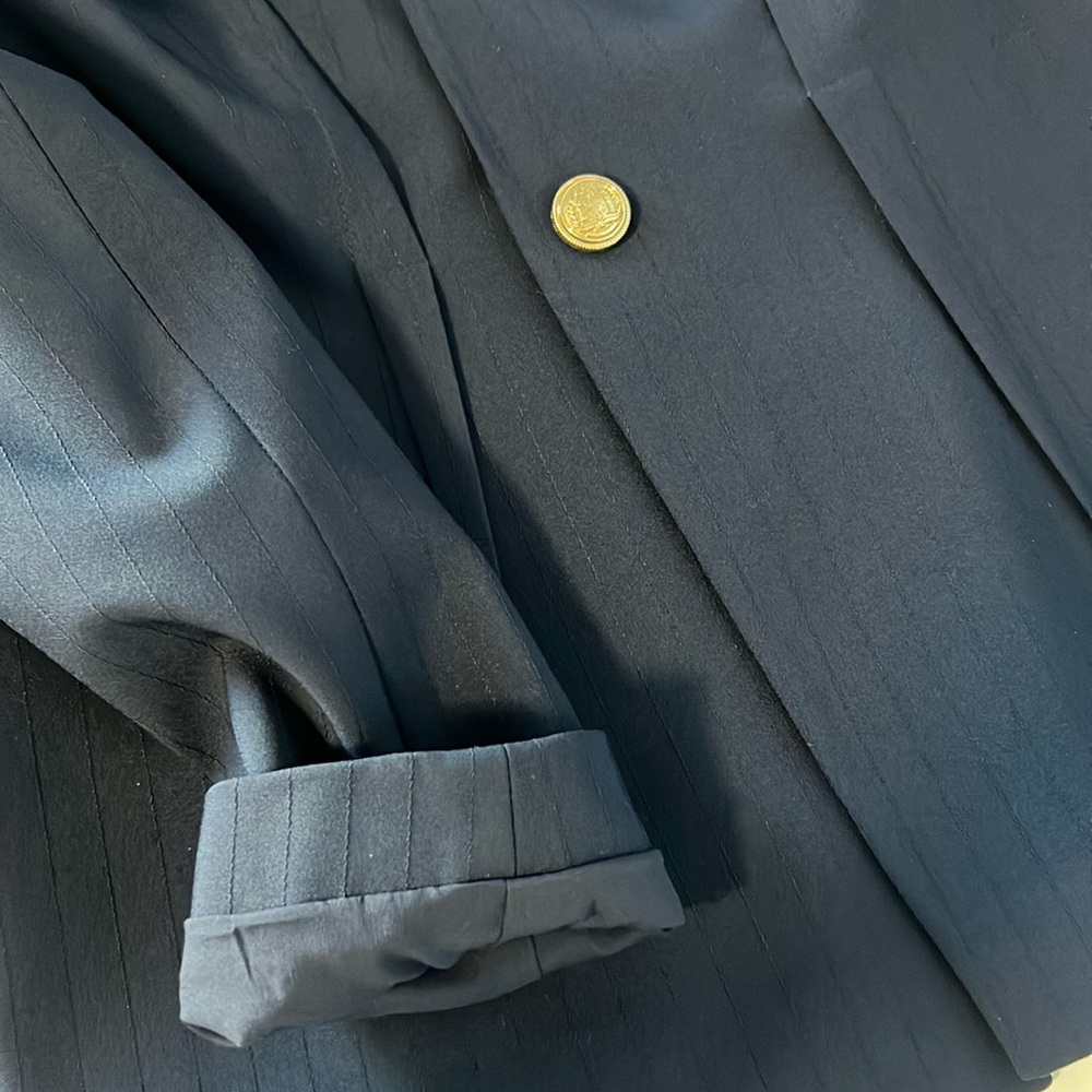 NWT Elie Tahari, navy single gold button blazer - Picture 11 of 12